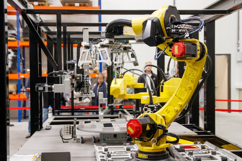 Automatizált napelemgyártó sor robotkarokkal